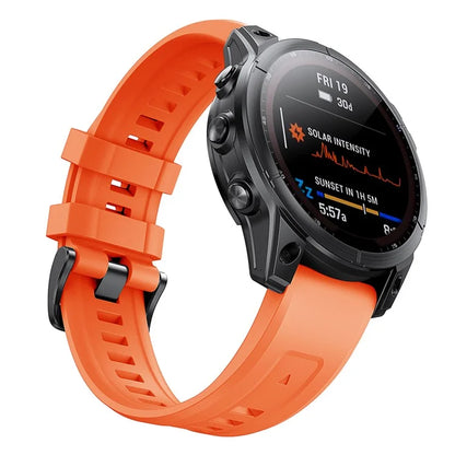 KALEBOLKLB-TXGJ-001 For Garmin Fenix 7S / 7S Pro 20mm Silicone Watch Strap Trapezoidal Holes