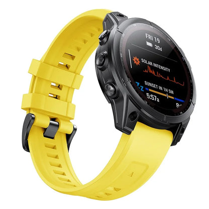 KALEBOLKLB-TXGJ-001 For Garmin Fenix 7S / 7S Pro 20mm Silicone Watch Strap Trapezoidal Holes