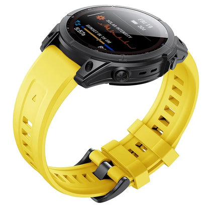 KALEBOLKLB-TXGJ-001 For Garmin Fenix 7S / 7S Pro 20mm Silicone Watch Strap Trapezoidal Holes