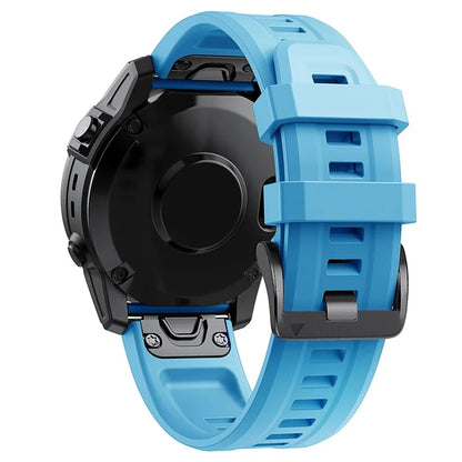 KALEBOLKLB-TXGJ-001 For Garmin Fenix 7S / 7S Pro 20mm Silicone Watch Strap Trapezoidal Holes