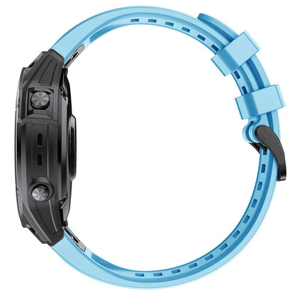 KALEBOLKLB-TXGJ-001 For Garmin Fenix 7S / 7S Pro 20mm Silicone Watch Strap Trapezoidal Holes