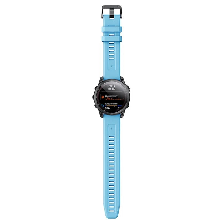 KALEBOLKLB-TXGJ-001 For Garmin Fenix 7S / 7S Pro 20mm Silicone Watch Strap Trapezoidal Holes