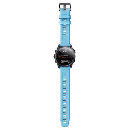 KALEBOLKLB-TXGJ-001 For Garmin Fenix 7S / 7S Pro 20mm Silicone Watch Strap Trapezoidal Holes