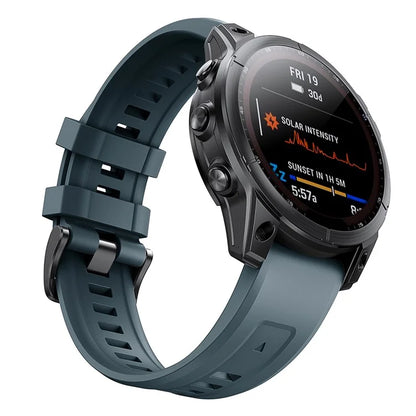 KALEBOL KLB-LWGJ-001 For Garmin Fenix 7  /  7 Pro Strap Replacement QuickFit 22mm Silicone Watch Band