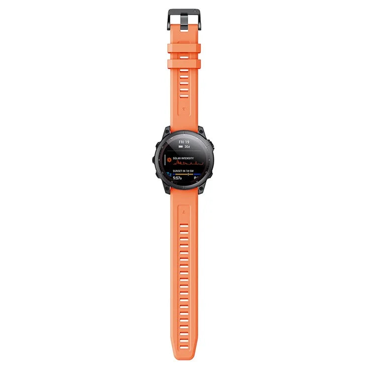 KALEBOL KLB-LWGJ-001 For Garmin Fenix 7  /  7 Pro Strap Replacement QuickFit 22mm Silicone Watch Band