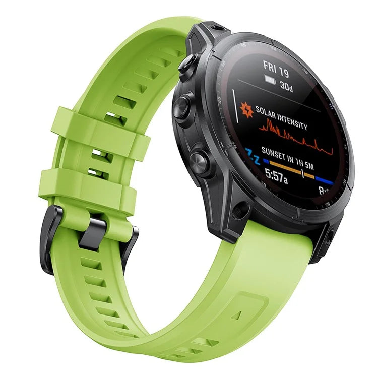 KALEBOL KLB-LWGJ-001 For Garmin Fenix 7  /  7 Pro Strap Replacement QuickFit 22mm Silicone Watch Band