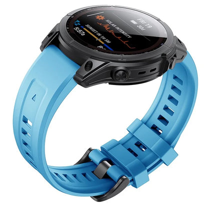 KALEBOL KLB-LWGJ-001 For Garmin Fenix 7  /  7 Pro Strap Replacement QuickFit 22mm Silicone Watch Band