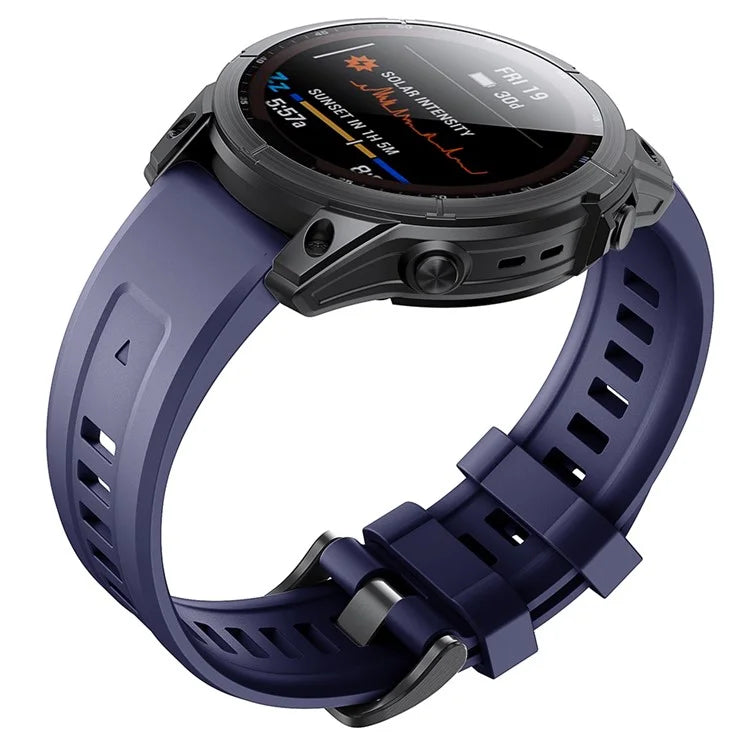 KALEBOL KLB-LWGJ-001 For Garmin Fenix 7  /  7 Pro Strap Replacement QuickFit 22mm Silicone Watch Band