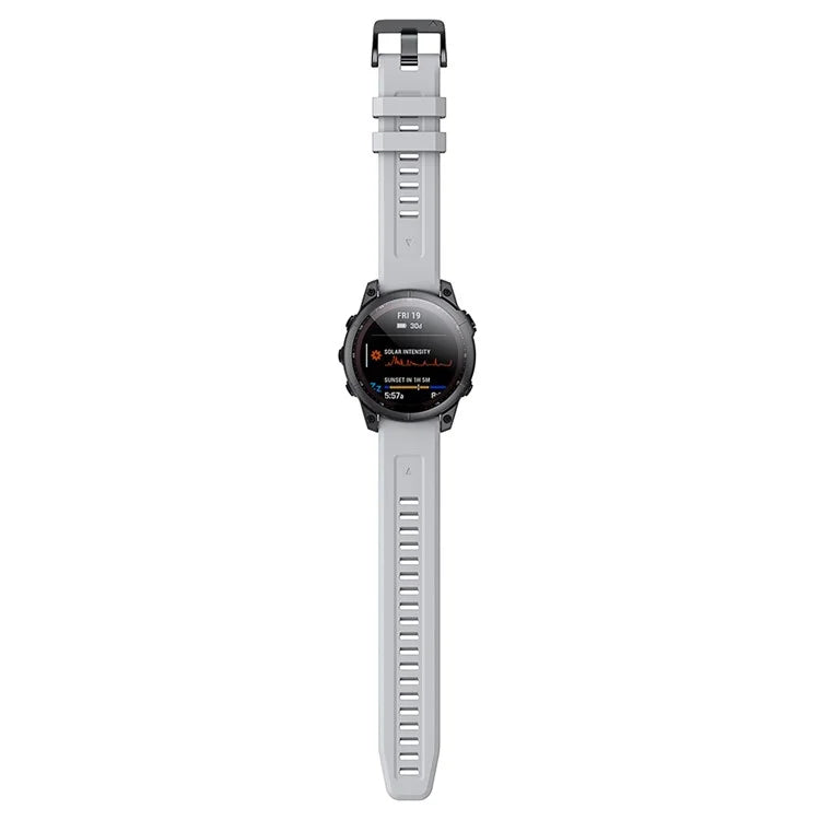 KALEBOL KLB-LWGJ-001 For Garmin Fenix 7  /  7 Pro Strap Replacement QuickFit 22mm Silicone Watch Band