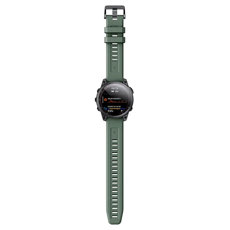KALEBOL KLB-LWGJ-001 For Garmin Fenix 7  /  7 Pro Strap Replacement QuickFit 22mm Silicone Watch Band