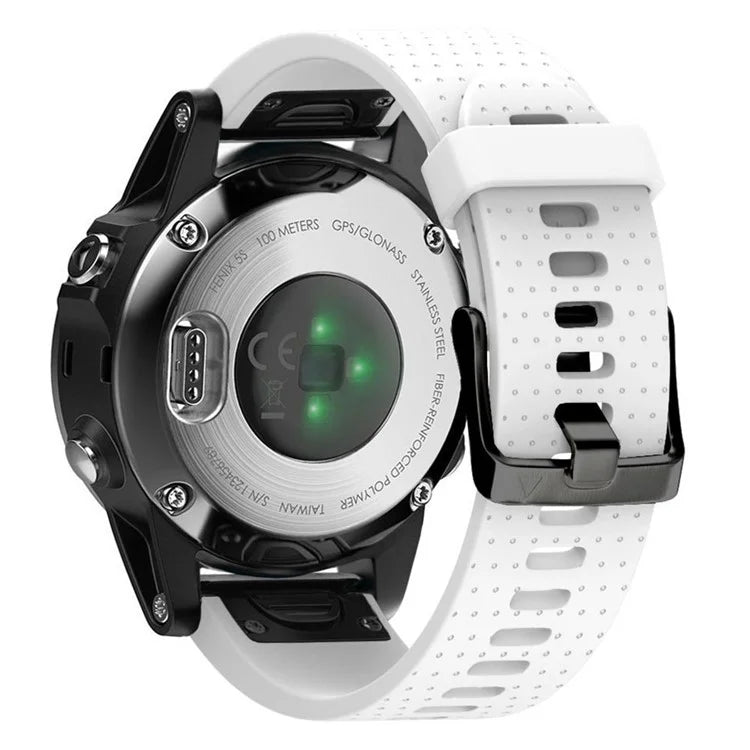 KALEBOL KLB-YDGJ-001 For Garmin Fenix 7S / Fenix 7S Pro Watch Strap 20mm Dot Texture Silicone Watchbands