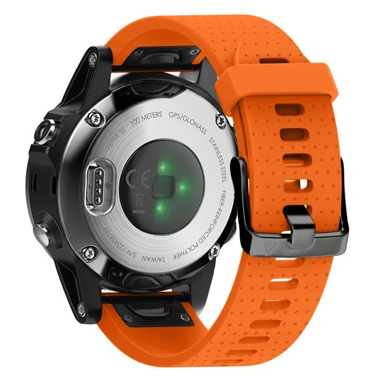 KALEBOL KLB-YDGJ-001 For Garmin Fenix 7S / Fenix 7S Pro Watch Strap 20mm Dot Texture Silicone Watchbands