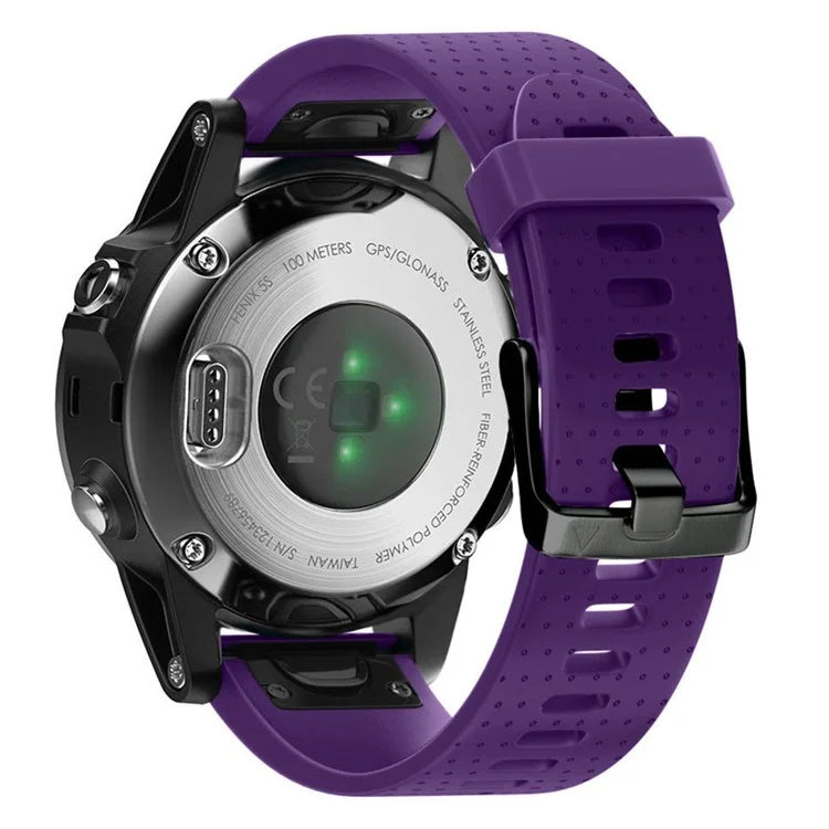 KALEBOL KLB-YDGJ-001 For Garmin Fenix 7S / Fenix 7S Pro Watch Strap 20mm Dot Texture Silicone Watchbands