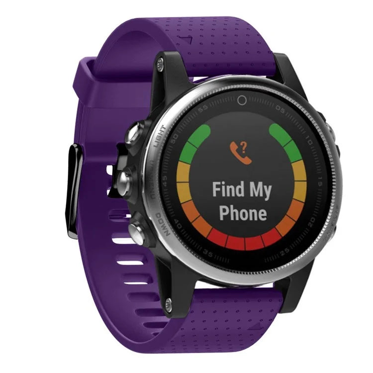 KALEBOL KLB-YDGJ-001 For Garmin Fenix 7S / Fenix 7S Pro Watch Strap 20mm Dot Texture Silicone Watchbands