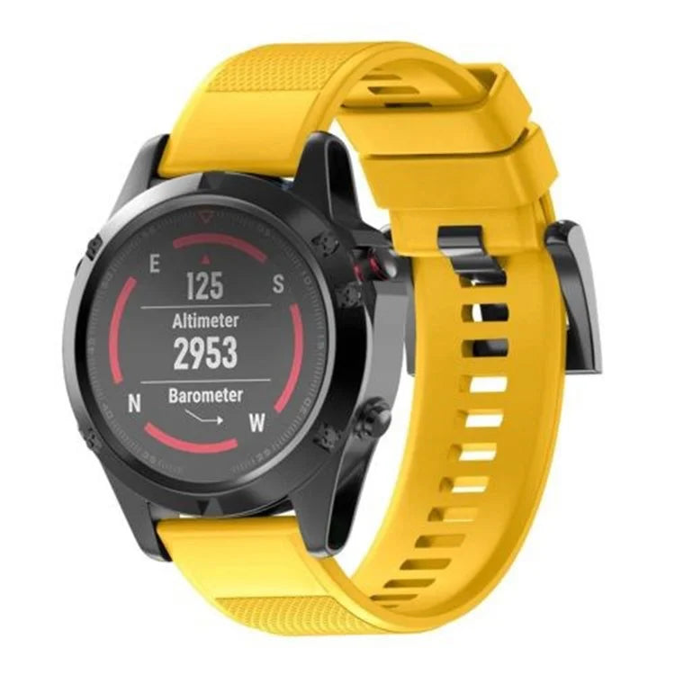 KALEBOL KLB-SJLWGJ-001 For Garmin QuickFit 22mm Wrist Band Adjustable Silicone Strap