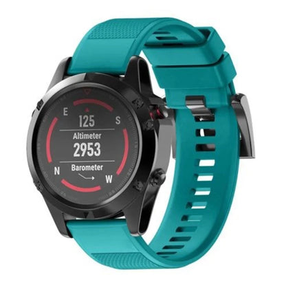 KALEBOL KLB-SJLWGJ-001 For Garmin QuickFit 22mm Wrist Band Adjustable Silicone Strap