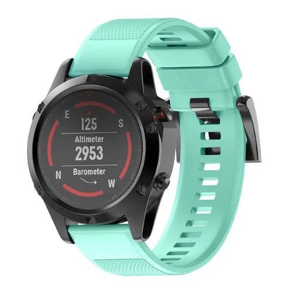 KALEBOL KLB-SJLWGJ-001 For Garmin QuickFit 22mm Wrist Band Adjustable Silicone Strap