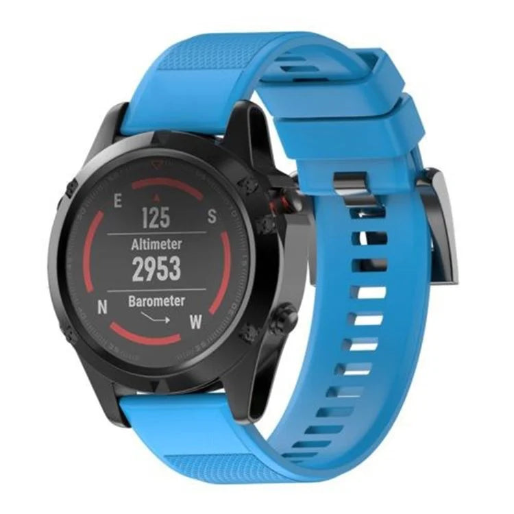 KALEBOL KLB-SJLWGJ-001 For Garmin QuickFit 22mm Wrist Band Adjustable Silicone Strap