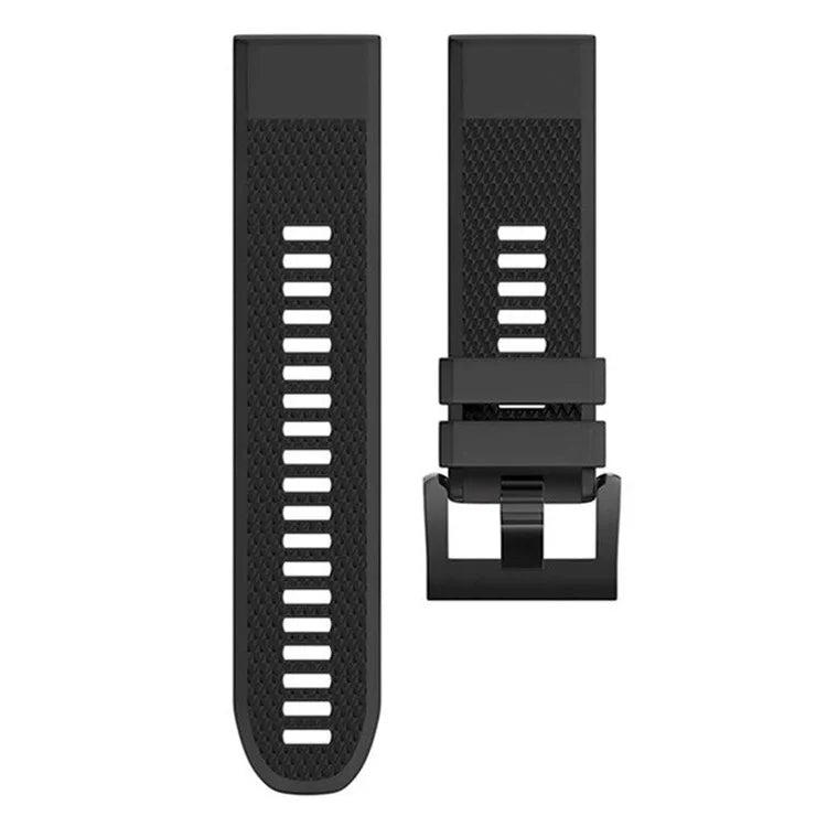 KALEBOL KLB-SJLWGJ-001 For Garmin Fenix 7X / Fenix 7X Pro Watch Band 26mm Triangular Diamond Pattern Silicone Strap