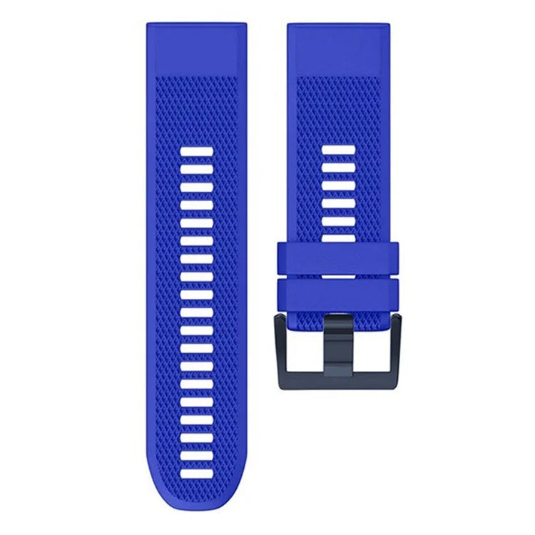 KALEBOL KLB-SJLWGJ-001 For Garmin Fenix 7X / Fenix 7X Pro Watch Band 26mm Triangular Diamond Pattern Silicone Strap
