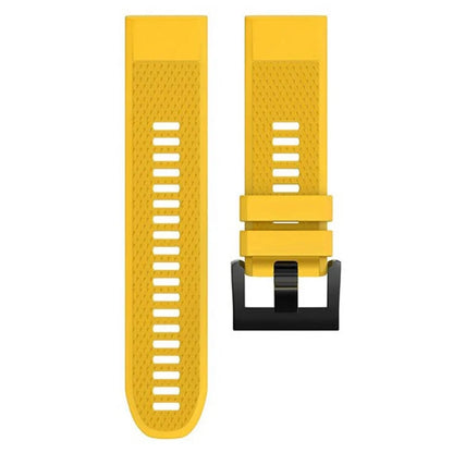 KALEBOL KLB-SJLWGJ-001 For Garmin Fenix 7X / Fenix 7X Pro Watch Band 26mm Triangular Diamond Pattern Silicone Strap