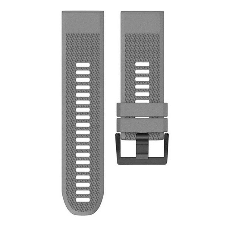 KALEBOL KLB-SJLWGJ-001 For Garmin Fenix 7X / Fenix 7X Pro Watch Band 26mm Triangular Diamond Pattern Silicone Strap