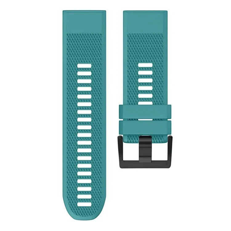KALEBOL KLB-SJLWGJ-001 For Garmin Fenix 7X / Fenix 7X Pro Watch Band 26mm Triangular Diamond Pattern Silicone Strap