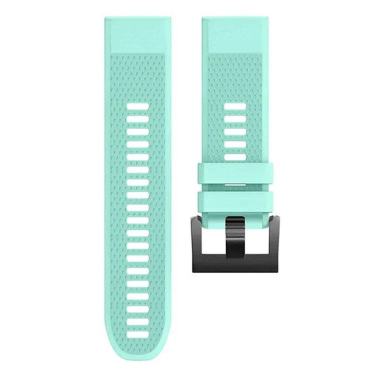 KALEBOL KLB-SJLWGJ-001 For Garmin Fenix 7X / Fenix 7X Pro Watch Band 26mm Triangular Diamond Pattern Silicone Strap