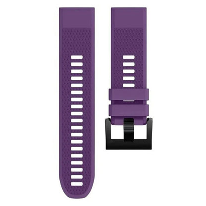 KALEBOL KLB-SJLWGJ-001 For Garmin Fenix 7X / Fenix 7X Pro Watch Band 26mm Triangular Diamond Pattern Silicone Strap