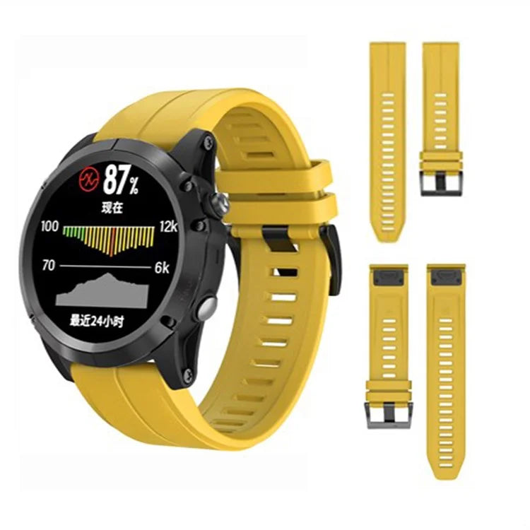 KALEBOL KLB-PWGJ-001 For Garmin Fenix 7  /  7 Pro Silicone Replacement Strap QuickFit 22mm Watch Band