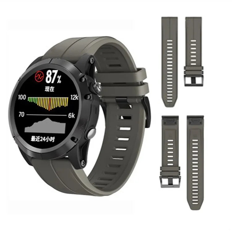 KALEBOL KLB-PWGJ-001 For Garmin Fenix 7  /  7 Pro Silicone Replacement Strap QuickFit 22mm Watch Band