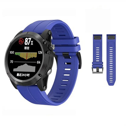 KALEBOL KLB-PWGJ-001 For Garmin Fenix 7X / 7X Pro Watch Band 26mm Silicone Watch Strap