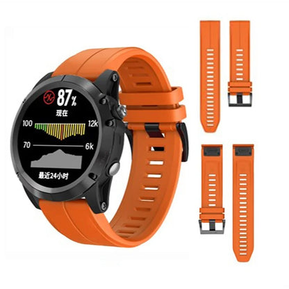 KALEBOL KLB-PWGJ-001 For Garmin Fenix 7X / 7X Pro Watch Band 26mm Silicone Watch Strap