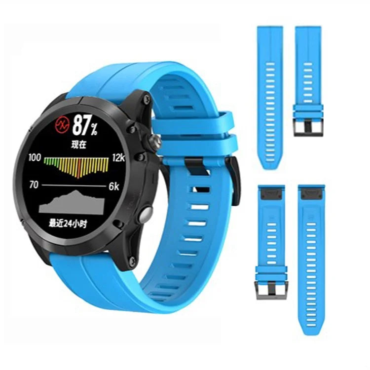 KALEBOL KLB-PWGJ-001 For Garmin Fenix 7X / 7X Pro Watch Band 26mm Silicone Watch Strap