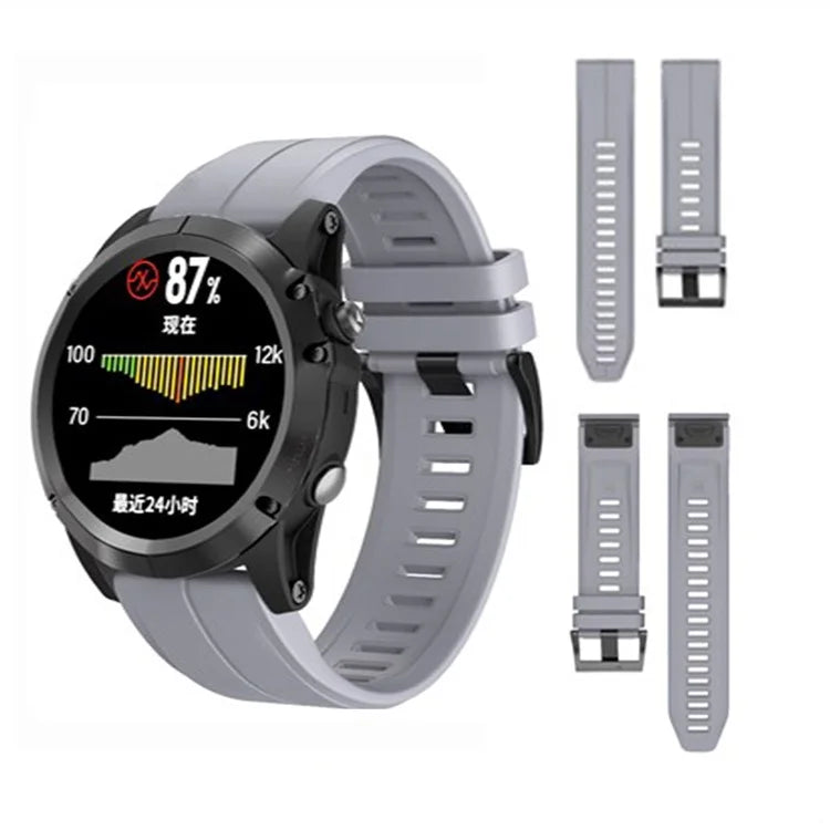 KALEBOL KLB-PWGJ-001 For Garmin Fenix 7X / 7X Pro Watch Band 26mm Silicone Watch Strap
