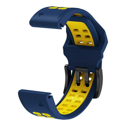 KALEBOL KLB-SSSPKGJ-001 For Garmin QuickFit 26mm Watch Band Breathable Double Row Holes Silicone Strap