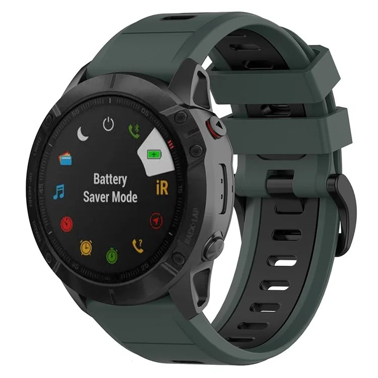 KALEBOL KLB-SSPWGJ-001 For Garmin Fenix 7S / 7S Pro / QuickFit Silicone Watch Band 20mm Replacement Strap