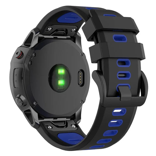 KALEBOL KLB-SSPWGJ-001 For Garmin Fenix 7  /  7 Pro Watch Band QuickFit 22mm Flexible Silicone Wrist Strap