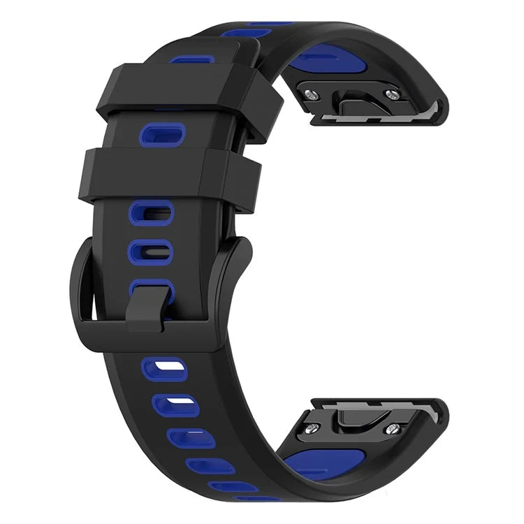 KALEBOL KLB-SSPWGJ-001 For Garmin Fenix 7  /  7 Pro Watch Band QuickFit 22mm Flexible Silicone Wrist Strap