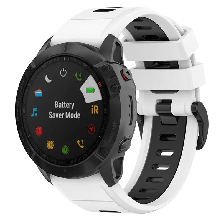 KALEBOL KLB-SSPWGJ-001 For Garmin Fenix 7  /  7 Pro Watch Band QuickFit 22mm Flexible Silicone Wrist Strap