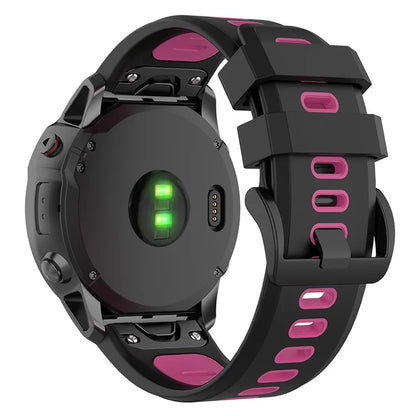 KALEBOL KLB-SSPWGJ-001 For Garmin Fenix 7  /  7 Pro Watch Band QuickFit 22mm Flexible Silicone Wrist Strap