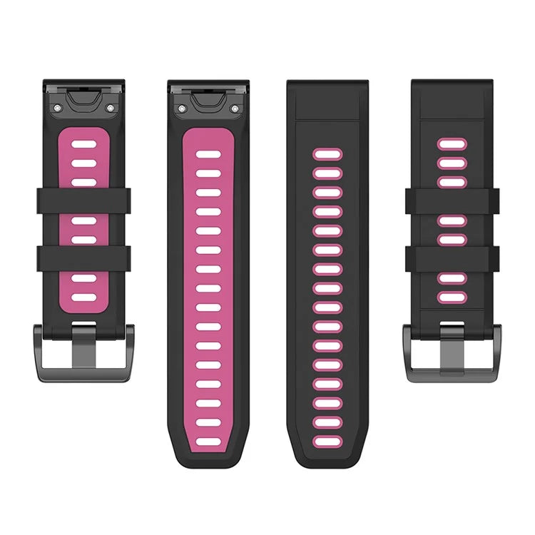 KALEBOL KLB-SSPWGJ-001 For Garmin Fenix 7  /  7 Pro Watch Band QuickFit 22mm Flexible Silicone Wrist Strap