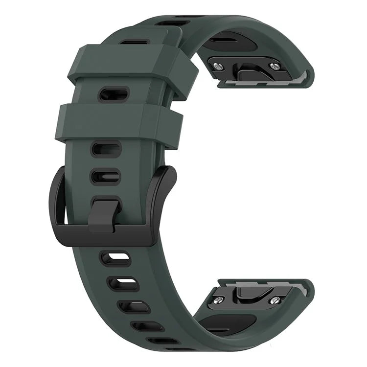 KALEBOL KLB-SSPWGJ-001 For Garmin Fenix 7X / 7X Pro / QuickFit Watchband 26mm Silicone Watch Strap