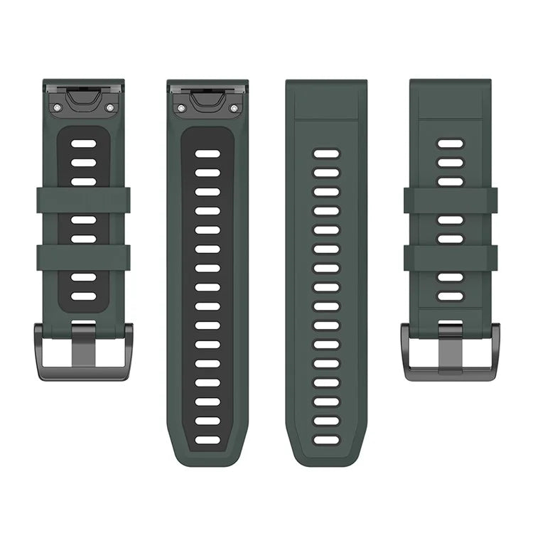 KALEBOL KLB-SSPWGJ-001 For Garmin Fenix 7X / 7X Pro / QuickFit Watchband 26mm Silicone Watch Strap