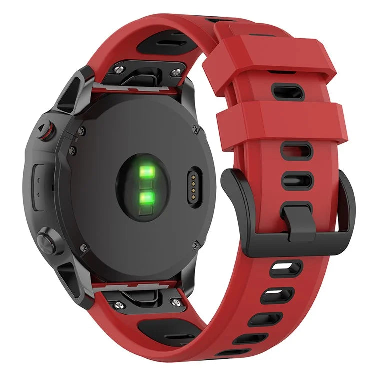 KALEBOL KLB-SSPWGJ-001 For Garmin Fenix 7X / 7X Pro / QuickFit Watchband 26mm Silicone Watch Strap