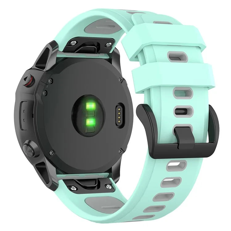 KALEBOL KLB-SSPWGJ-001 For Garmin Fenix 7X / 7X Pro / QuickFit Watchband 26mm Silicone Watch Strap