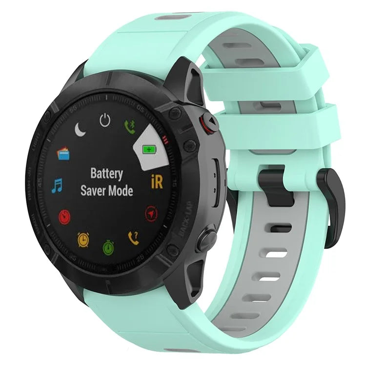 KALEBOL KLB-SSPWGJ-001 For Garmin Fenix 7X / 7X Pro / QuickFit Watchband 26mm Silicone Watch Strap