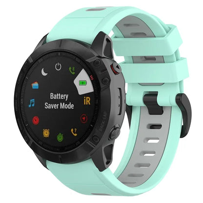 KALEBOL KLB-SSPWGJ-001 For Garmin Fenix 7X / 7X Pro / QuickFit Watchband 26mm Silicone Watch Strap