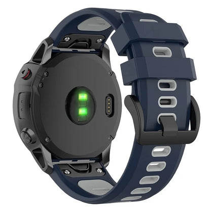 KALEBOL KLB-SSPWGJ-001 For Garmin Fenix 7X / 7X Pro / QuickFit Watchband 26mm Silicone Watch Strap
