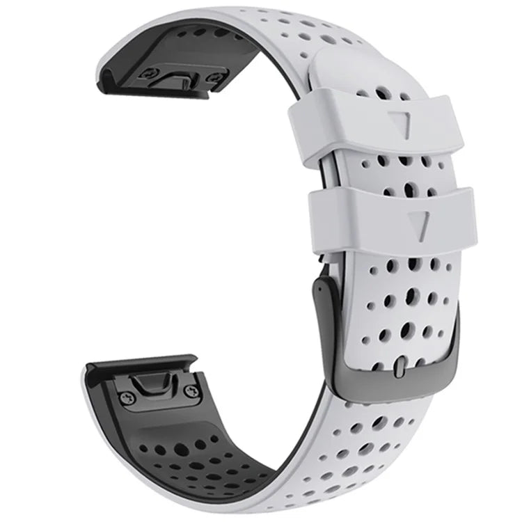KALEBOL KLB-SSYKGJ-001 For Garmin Fenix 7  /  7 Pro Watch Bracelet Dual Color QuickFit 22mm Replacement Strap